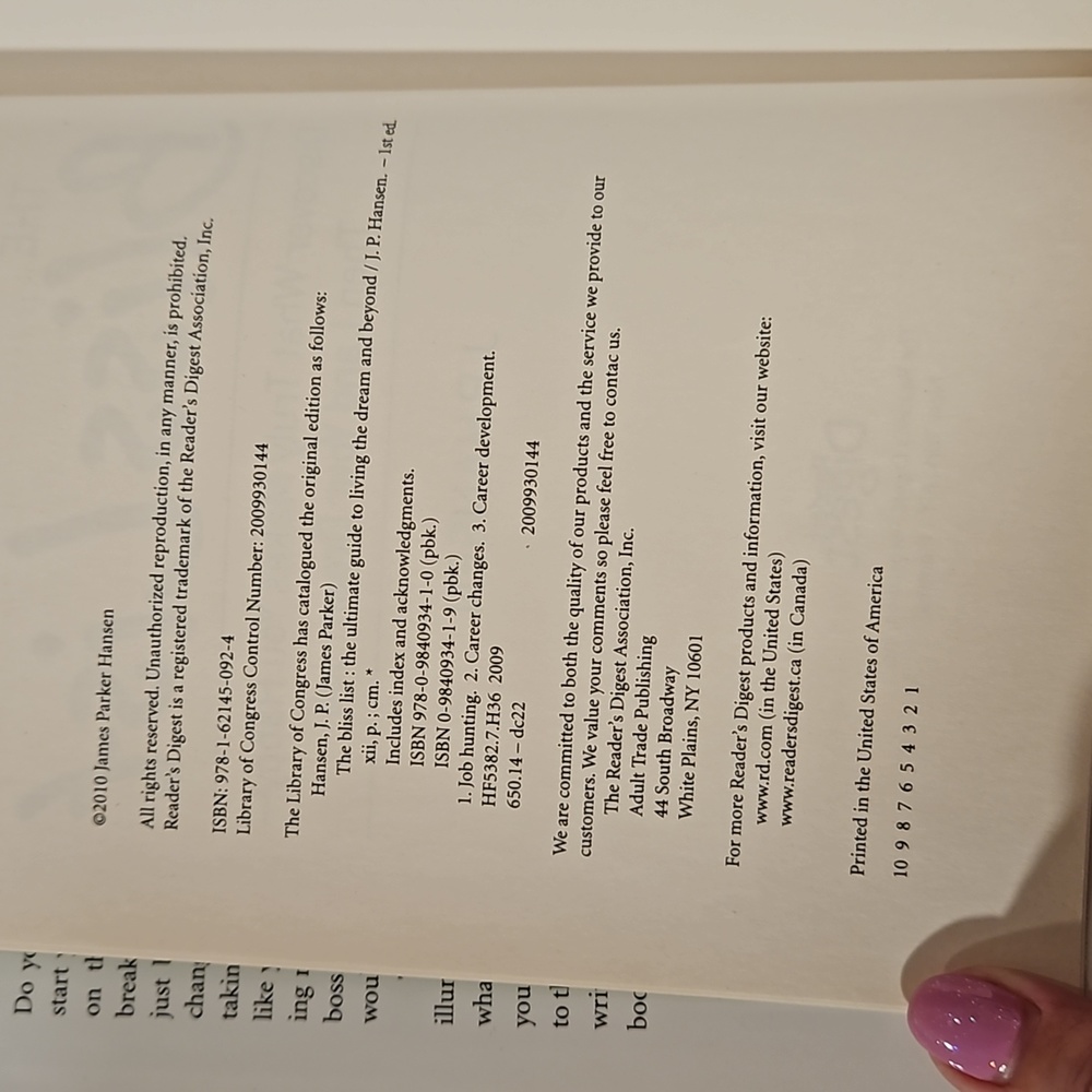 The Bliss List by J.P. Hansen Finding your passion marketing self help gift New - Picture 5 of 14